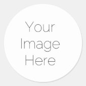 独自のフォトステッカスタムカーを作成してイメージを追加 ラウンドシール (正面)
