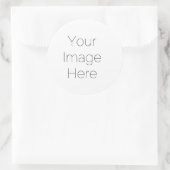 独自のフォトステッカスタムカーを作成してイメージを追加 ラウンドシール (バッグ)