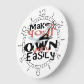 独自のフォトダイヤルを作成する ラージ壁時計 (傾斜)