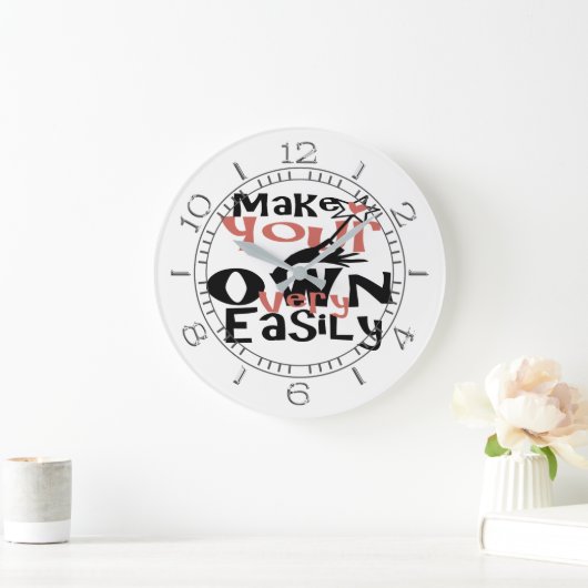 独自のフォトダイヤルを作成する ラージ壁時計 (ホーム)