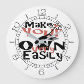 独自のフォトダイヤルを作成する ラージ壁時計 (正面)