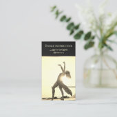 独自のフォトダンス先生金ゴールドビジネスカー 名刺 (スタンド正面)