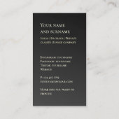 独自のフォトダンス先生金ゴールドビジネスカー 名刺 (裏面)