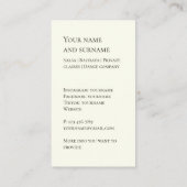 独自のフォトダンス先生金ゴールド名刺 名刺 (裏面)