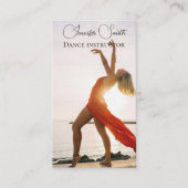 独自のフォトダンス先生金ゴールド名刺 名刺 (正面)