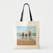 独自のフォトトートバッグを作成する文字カスタム付き トートバッグ (正面)