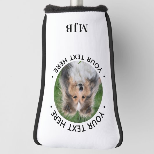 独自のフォトパターカスタムを作成パーソナライズされたする ゴルフヘッドカバー (回転90)