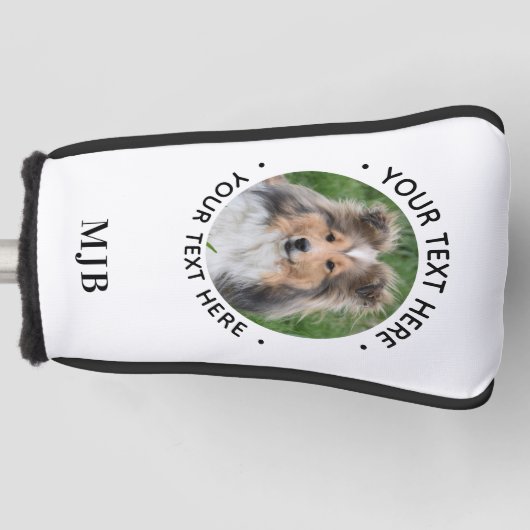 独自のフォトパターカスタムを作成パーソナライズされたする ゴルフヘッドカバー (正面)