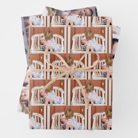 独自のフォトパターカスタムンを作成する ラッピングペーパーシート (インサイチュ)