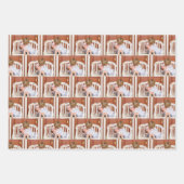 独自のフォトパターカスタムンを作成する ラッピングペーパーシート (正面)