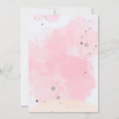 独自のフォトフォトカスタムガールズピンク誕生日の作成 招待状 (裏面)