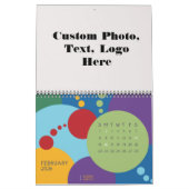 独自のフォトフォトカスタムパーティーのよくはしゃぐ作成 カレンダー (2月 2026)