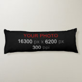 独自のフォトフォトカスタム抱き枕の作成 ボディピロー (裏面)