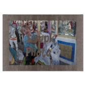 独自のフォトブラウン切断ボードを追加 カッティングボード (正面)