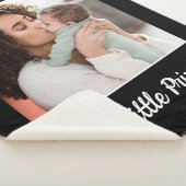 独自のフォトブラックを作パーソナライズされた成 シェルパブランケット (3/4)