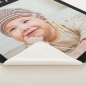 独自のフォトブラックを作パーソナライズされた成 シェルパブランケット (3/4)