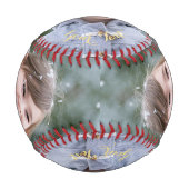 独自のフォトベーカスタムスをパーソナライズされた作成する 野球ボール (裏面)