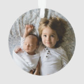 独自のフォトホリデーカスタムを作成する オーナメント (裏面)