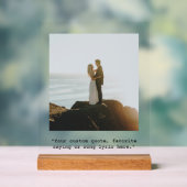 独自のフォトポスター引用文の作成 アクリルサイン (ニュートラル)