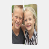 独自のフォトメタルスクエアオーナメントの作成 メタルオーナメント (正面左)