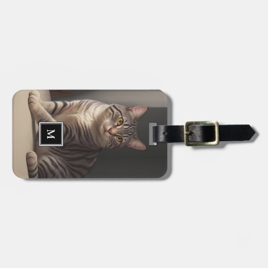 独自のフォトモノグラムカスタムの荷物を作成する ラゲッジタグ (正面横)