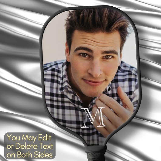 独自のフォトモノグラムミニマルユニークリストの作成 ピックルボールラケット