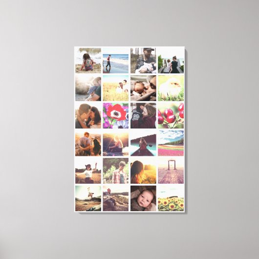 独自のフォトモンタージュを作成 キャンバスプリント (正面)