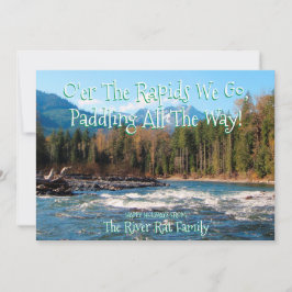 独自のフォトリバーランナークリスマスカードの追加 招待状