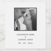 独自のフォトワイエレガントンラベルの作成 ワインラベル (シングルラベル)