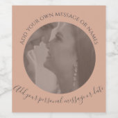 独自のフォトワインテラコッタラベルを作成 ワインラベル (シングルラベル)