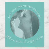 独自のフォトワインラベルを作成する ワインラベル (シングルラベル)