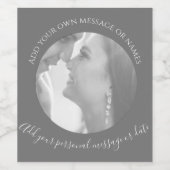 独自のフォトワインラベルを作成する ワインラベル (シングルラベル)