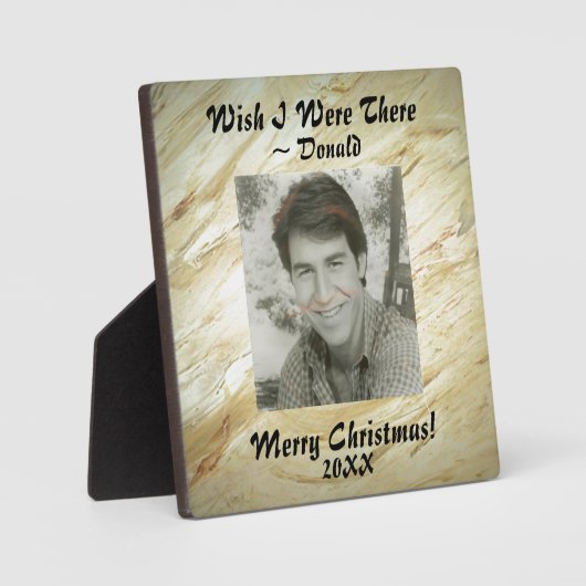 独自のフォト大理石の仕上げをフェイク作成 フォトプラーク (正面)