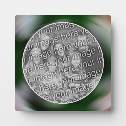 独自のフォト抽象芸術アートの渦巻き旋回の作成 フォトプラーク (正面)