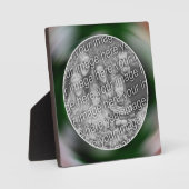 独自のフォト抽象芸術アートの渦巻き旋回の作成 フォトプラーク (正面)