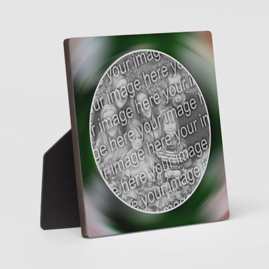 独自のフォト抽象芸術アートの渦巻き旋回の作成 フォトプラーク (正面)