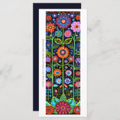 独自のフォークアートフラワーブックマークカードの作成 (正面/裏面)