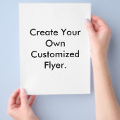 独自のフライヤーをカスタマイズ作成する。 チラシ (手)