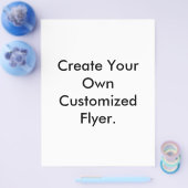 独自のフライヤーをカスタマイズ作成する。 チラシ (シングル)