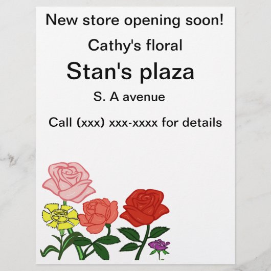 独自のフライヤーを作成 チラシ (正面)