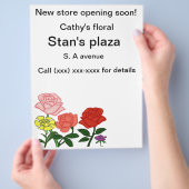 独自のフライヤーを作成 チラシ (手)