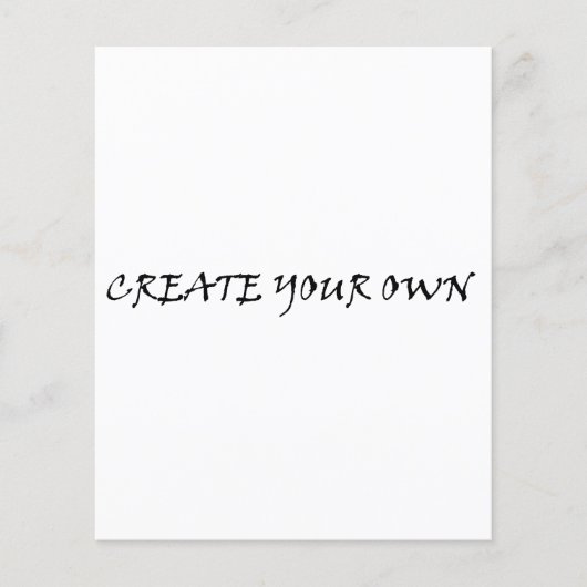 独自のフラットシート紙の作成 (正面)