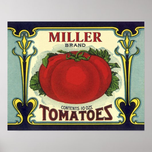 独自のフルーツクラートラベルアートヴィンテージを作成する ポスター (正面)