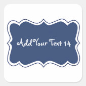 独自のフレーム華美V012 DARK BLUEを作成する スクエアシール (正面)