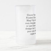 独自のフロステッドカスタムグラスのビアマグを作成 フロストグラスビールジョッキ (中央)