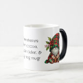 独自のフローラクリスマスプレド格言ベルを作成 モーフィングマグカップ (正面右)