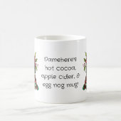 独自のフローラクリスマスプレド格言ベルを作成 モーフィングマグカップ (中央)