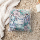 独自のフローラクリスマスリースパステルを作成 クッション (ブランケット)