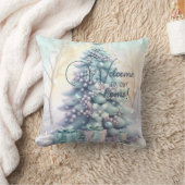 独自のフローラファンシークリスマスツリーの作成 クッション (ブランケット)