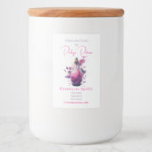 独自のフローラポーションボトルの作成 フードラベル (正面)